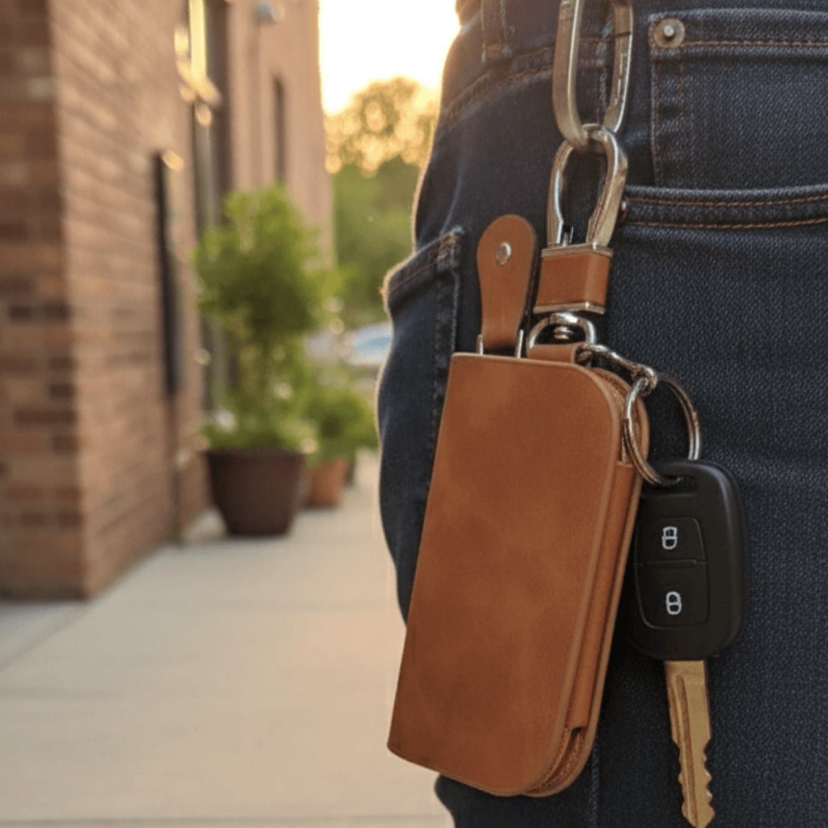 Premium-Leather-SmartKey-Pouch-with-Zipper_Keychain-Clip-0_2