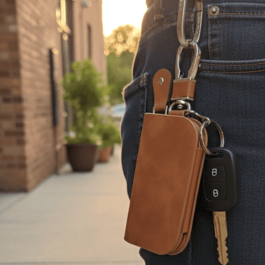 Premium-Leather-SmartKey-Pouch-with-Zipper_Keychain-Clip-0_2