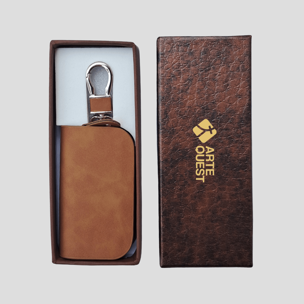 Premium-Leather-SmartKey-Pouch-with-Zipper_Keychain-Clip-3