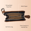 PremiumLeatherSmartKeyPouchwithZipper_KeychainClip-2