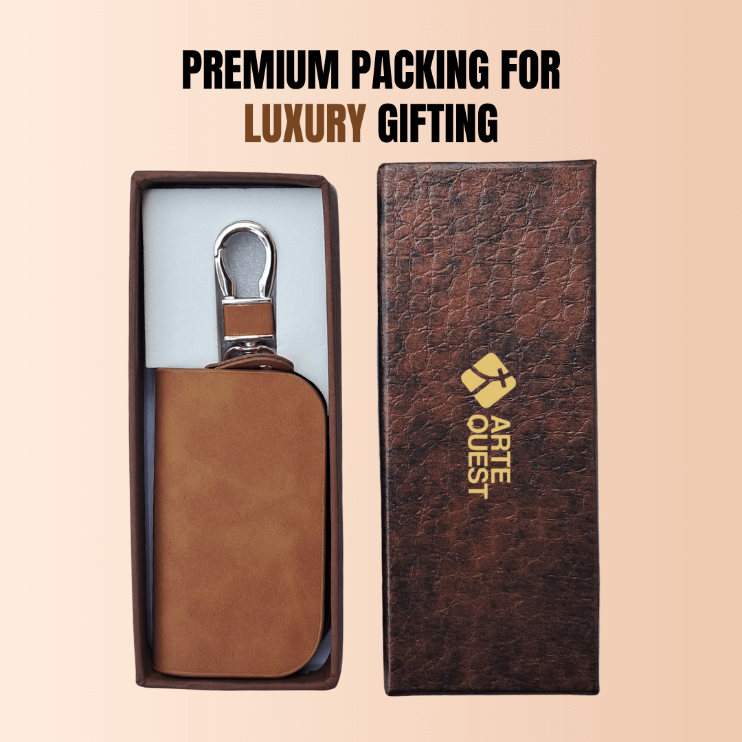 PremiumLeatherSmartKeyPouchwithZipper_KeychainClip-3