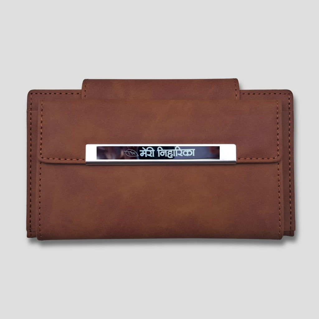 Meri Niharika Premium Leather Travel Long Wallet for WOMEN and MEN (18x10x4 cm)