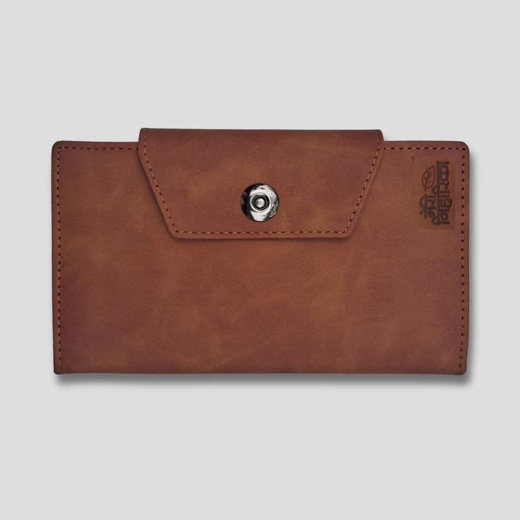 Meri Niharika Premium Leather Travel Long Wallet for WOMEN and MEN (18x10x4 cm)