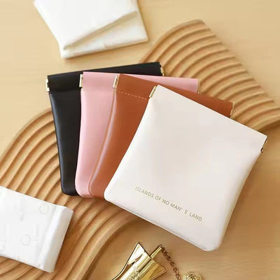 Quest Waterproof Self Closing Leather Mini Pouch (12 cm x 11 cm)
