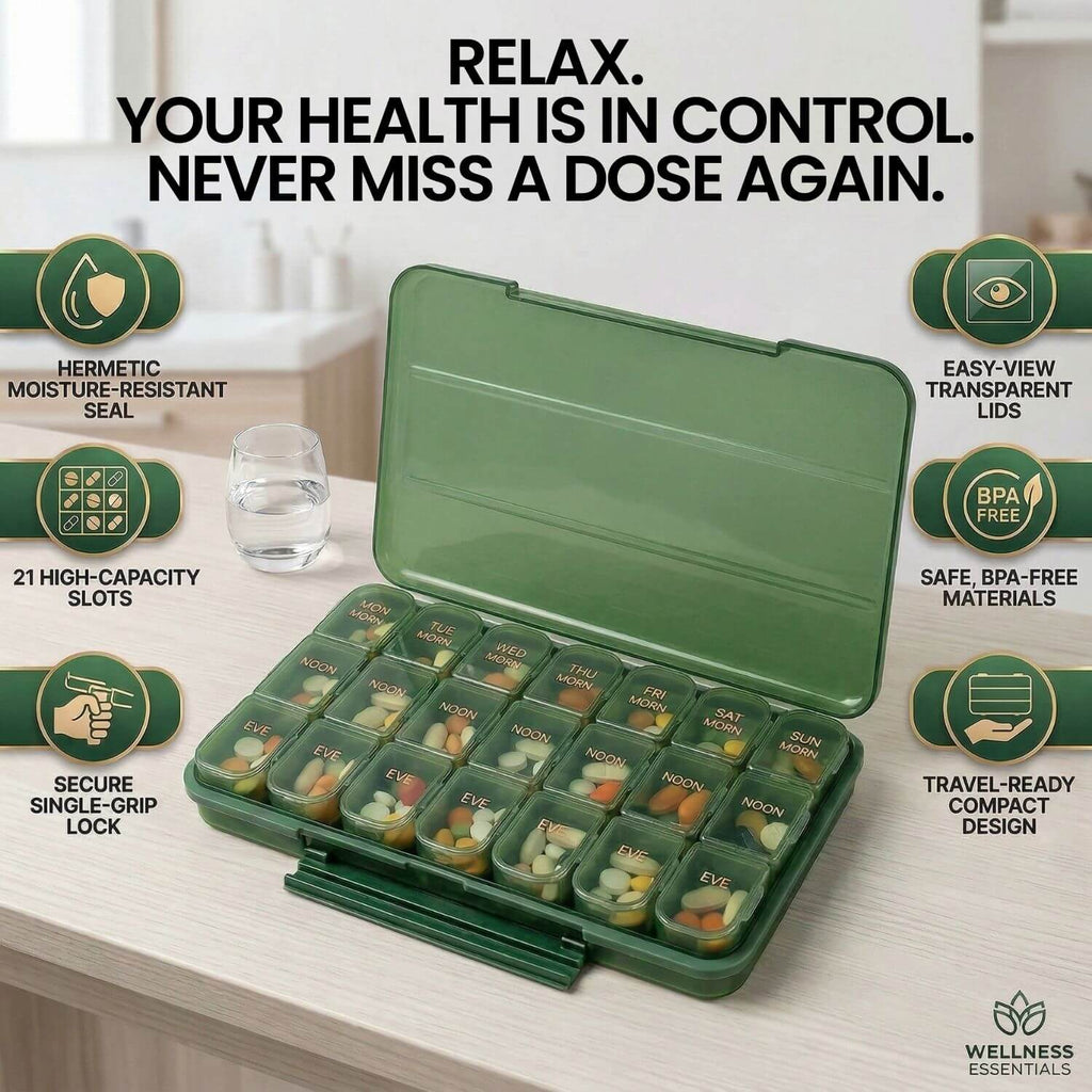 ArteQuest Vitrix- The Ultimate 7 Day Pill Organizer