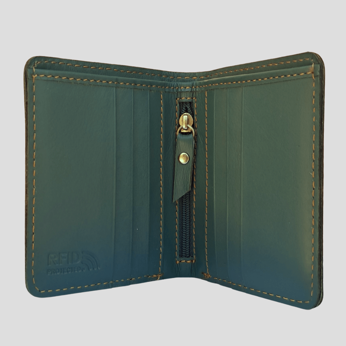 genuine-leather-rfid-slim-soft-wallet-green-1