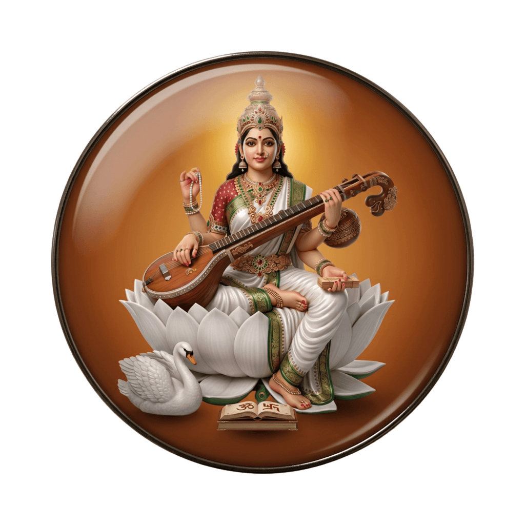 Goddess Saraswathi Fridge Magnet