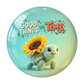 good-things-take-time-turtle-fridge-magnet
