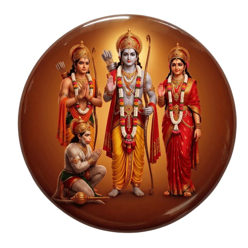 handcrafted-lifelike-ram-darbar-round-fridge-magnet-70mm-multicolour-glossy-metal-0