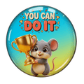Inspirational Quote Fridge Magnet (You Can Do It Design)