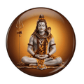 meditating-lord-shiva-round-fridge-magnet-70mm-glossy-metal-multicolour-1