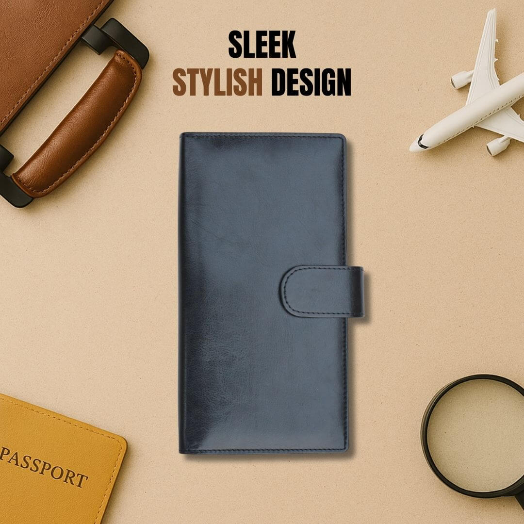The Quest Passport Holder – Slim Travel Organizer with Multiple Slots in Vegan Leather