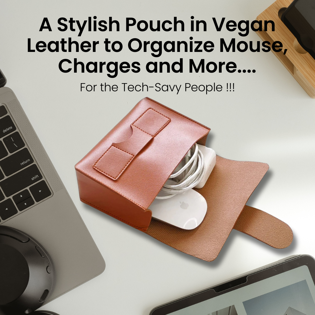 Charger & Mouse Organizer Pouch – Compact Travel Case – Arte Quest