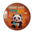 Inspirational Quote Fridge Magnet (Work Hard Enjoy Life Design)